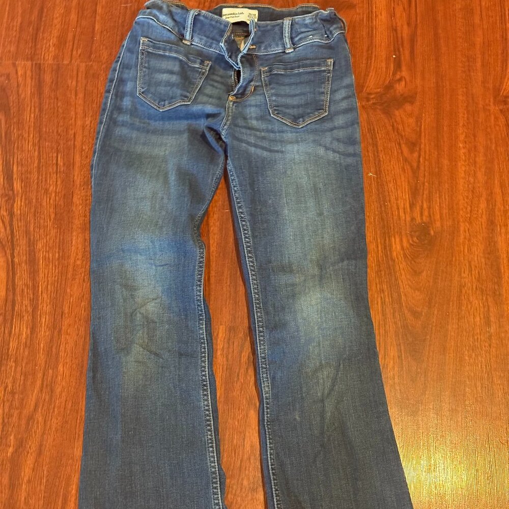 Abercrombie kids dark blue jeans Size 16-Worn